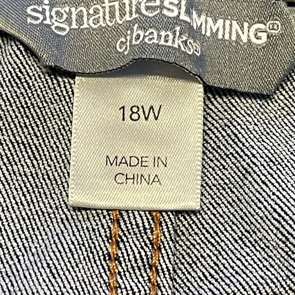 CJ Banks Slimming Dark Denim Jeans Sz 18W -VGC - Picture 7 of 8